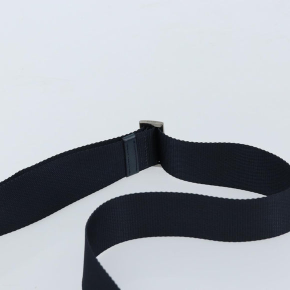 PRADA Shoulder Bag Nylon Blue Silver Auth ki6494