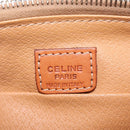 CELINE Macadam Canvas Pouch PVC Leather Brown Gold Auth ki6495-10
