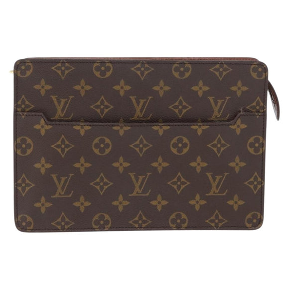 LOUIS VUITTON Monogram Pochette Homme Clutch Bag M51795 LV Auth ki6498