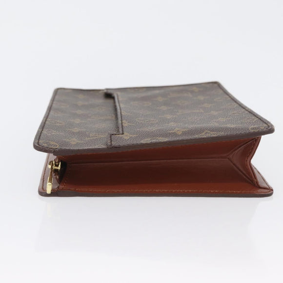 LOUIS VUITTON Monogram Pochette Homme Clutch Bag M51795 LV Auth ki6498