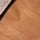 CELINE Macadam Canvas Boston Bag PVC Leather Brown Gold Auth ki6500-10