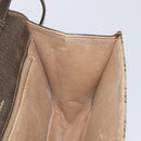 GUCCI Web Sherry Line GG Supreme Shoulder Bag PVC Beige Gold Auth ki6502-19