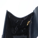Salvatore Ferragamo Hand Bag Leather 2way Navy Gold Auth ki6504-24
