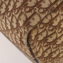 Christian Dior Trotter Canvas Boston Bag Brown Gold Auth ki6505-11