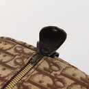 Christian Dior Trotter Canvas Boston Bag Brown Gold Auth ki6505-15
