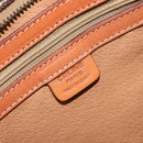 CELINE Macadam Canvas Tote Bag PVC Leather Brown Gold Auth ki6506-17