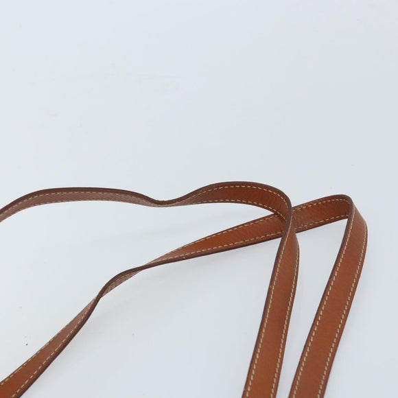 CELINE Macadam Canvas Tote Bag PVC Leather Brown Gold Auth ki6506