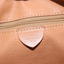 CELINE Macadam Canvas Shoulder Bag PVC Leather Brown Gold Auth ki6508-12