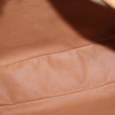 CELINE Macadam Canvas Shoulder Bag PVC Leather Brown Gold Auth ki6508-8