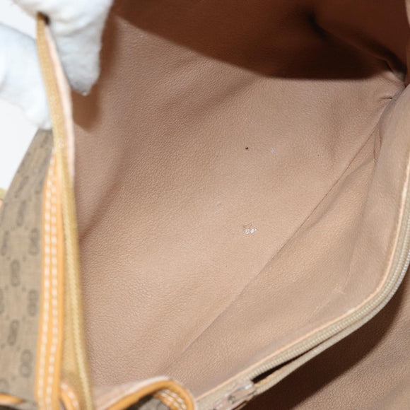 GUCCI Micro GG Supreme Mini Boston Bag PVC Beige Gold 000 39 0158 Auth ki6510
