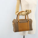 GUCCI Micro GG Supreme Mini Boston Bag PVC Beige Gold 000 39 0158 Auth ki6510-24