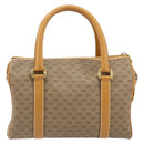 GUCCI Micro GG Supreme Mini Boston Bag PVC Beige Gold 000 39 0158 Auth ki6510-2