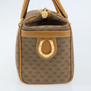 GUCCI Micro GG Supreme Mini Boston Bag PVC Beige Gold 000 39 0158 Auth ki6510-3