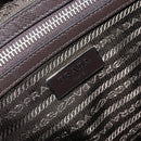 PRADA Shoulder Bag Nylon Silver Khaki Auth ki6511-18