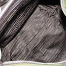 PRADA Shoulder Bag Nylon Silver Khaki Auth ki6511-11