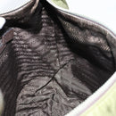 PRADA Shoulder Bag Nylon Silver Khaki Auth ki6511-19
