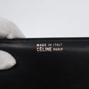 CELINE Horse Carriage Shoulder Bag Leather Black Gold Auth ki6513-11