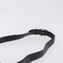 CELINE Horse Carriage Shoulder Bag Leather Black Gold Auth ki6513-8