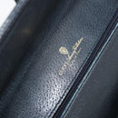 GUCCI GG Supreme Clutch Bag PVC Navy Gold 904 02 025 Auth ki6514-18