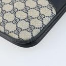 GUCCI GG Supreme Clutch Bag PVC Navy Gold 904 02 025 Auth ki6514-14