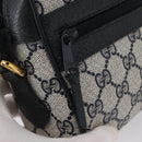 GUCCI Sherry Line GG Supreme Shoulder Bag PVC Navy Gold 98 02 004 Auth ki6519-18