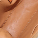 CELINE Macadam Canvas Pouch PVC Leather Brown Gold Auth ki6520-10