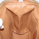 CELINE Macadam Canvas Pouch PVC Leather Brown Gold Auth ki6520-19