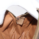 CELINE Macadam Canvas Hand Bag PVC Leather 2way Brown Gold Auth ki6521-21