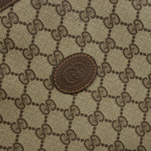 GUCCI GG Supreme Tote Bag PVC Beige 41 02 109 Auth ki6523
