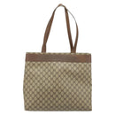 GUCCI GG Supreme Tote Bag PVC Beige 41 02 109 Auth ki6523-2