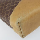 GUCCI Micro GG Supreme Shoulder Bag PVC Brown Gold Auth ki6524-13