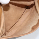 GUCCI Micro GG Supreme Shoulder Bag PVC Brown Gold Auth ki6524-17