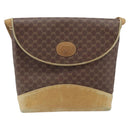 GUCCI Micro GG Supreme Shoulder Bag PVC Brown Gold Auth ki6524-2