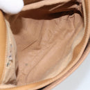 GUCCI Micro GG Supreme Shoulder Bag PVC Brown Gold Auth ki6524-20
