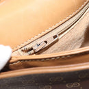 GUCCI Micro GG Supreme Shoulder Bag PVC Brown Gold Auth ki6524-21