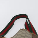 GUCCI GG Supreme Web Sherry Line Tote Bag PVC Beige Red 39 02 003 Auth ki6528-14