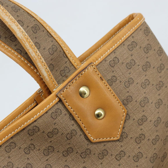 GUCCI Micro GG Supreme Tote Bag PVC Beige Gold 002 58 0054 Auth ki6529