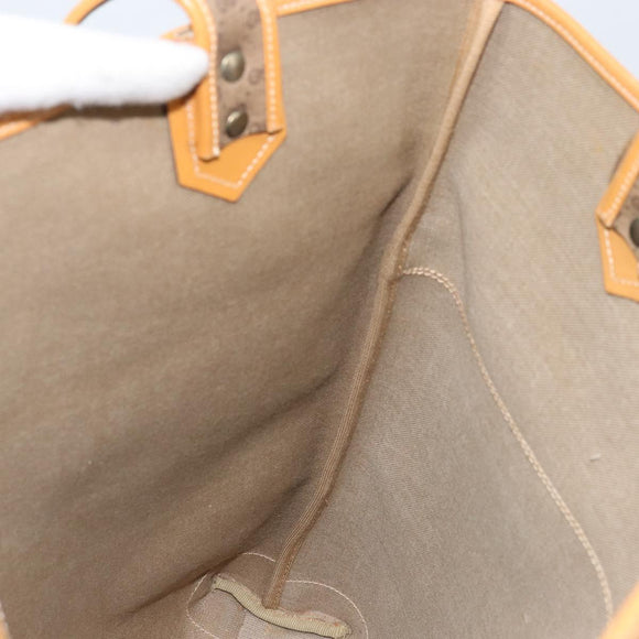 GUCCI Micro GG Supreme Tote Bag PVC Beige Gold 002 58 0054 Auth ki6529