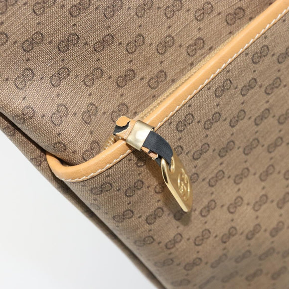 GUCCI Micro GG Supreme Tote Bag PVC Beige Gold 002 58 0054 Auth ki6529
