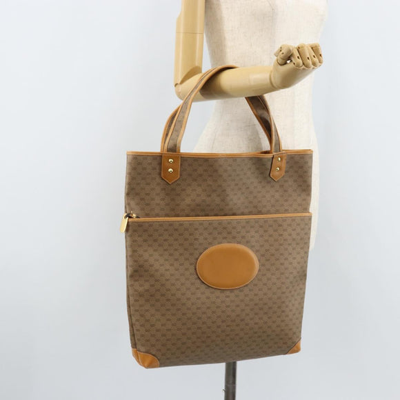 GUCCI Micro GG Supreme Tote Bag PVC Beige Gold 002 58 0054 Auth ki6529