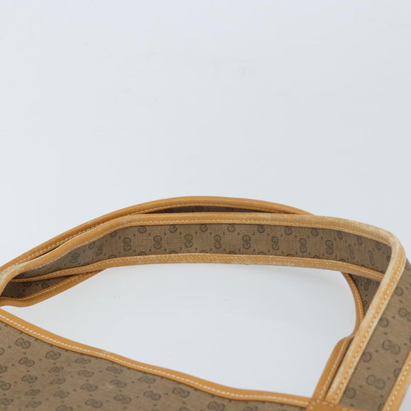 GUCCI Micro GG Supreme Tote Bag PVC Beige Gold 002 58 0054 Auth ki6529