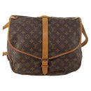 LOUIS VUITTON Monogram Saumur 35 Shoulder Bag M42254 LV Auth ki6534-13