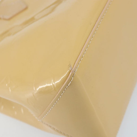 LOUIS VUITTON Monogram Vernis Wilshire PM Hand Bag Broncorail M91452 Auth ki6535