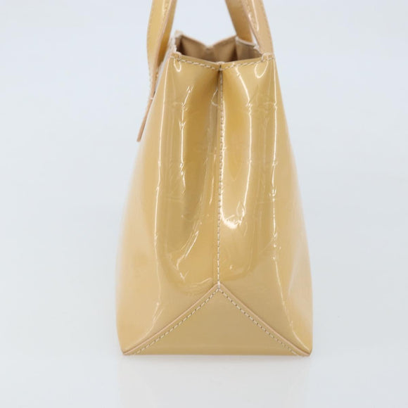 LOUIS VUITTON Monogram Vernis Wilshire PM Hand Bag Broncorail M91452 Auth ki6535