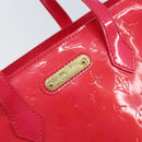 LOUIS VUITTON Monogram Vernis Wilshire PM Hand Bag Rose Pop M93643 Auth ki6536-17