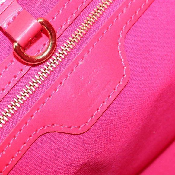 LOUIS VUITTON Monogram Vernis Wilshire PM Hand Bag Rose Pop M93643 Auth ki6536