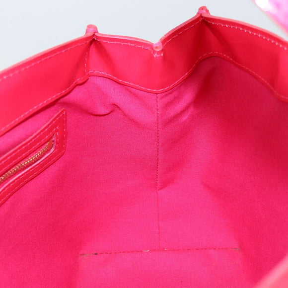 LOUIS VUITTON Monogram Vernis Wilshire PM Hand Bag Rose Pop M93643 Auth ki6536