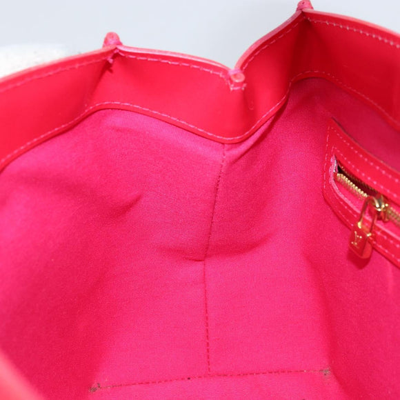 LOUIS VUITTON Monogram Vernis Wilshire PM Hand Bag Rose Pop M93643 Auth ki6536