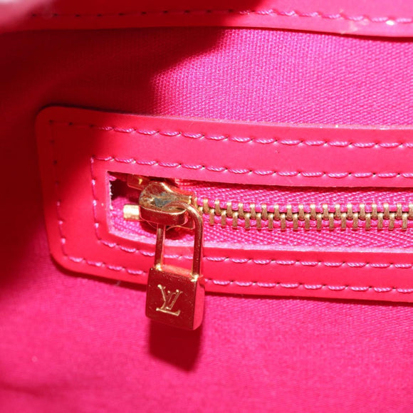 LOUIS VUITTON Monogram Vernis Wilshire PM Hand Bag Rose Pop M93643 Auth ki6536
