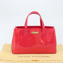 LOUIS VUITTON Monogram Vernis Wilshire PM Hand Bag Rose Pop M93643 Auth ki6536-12